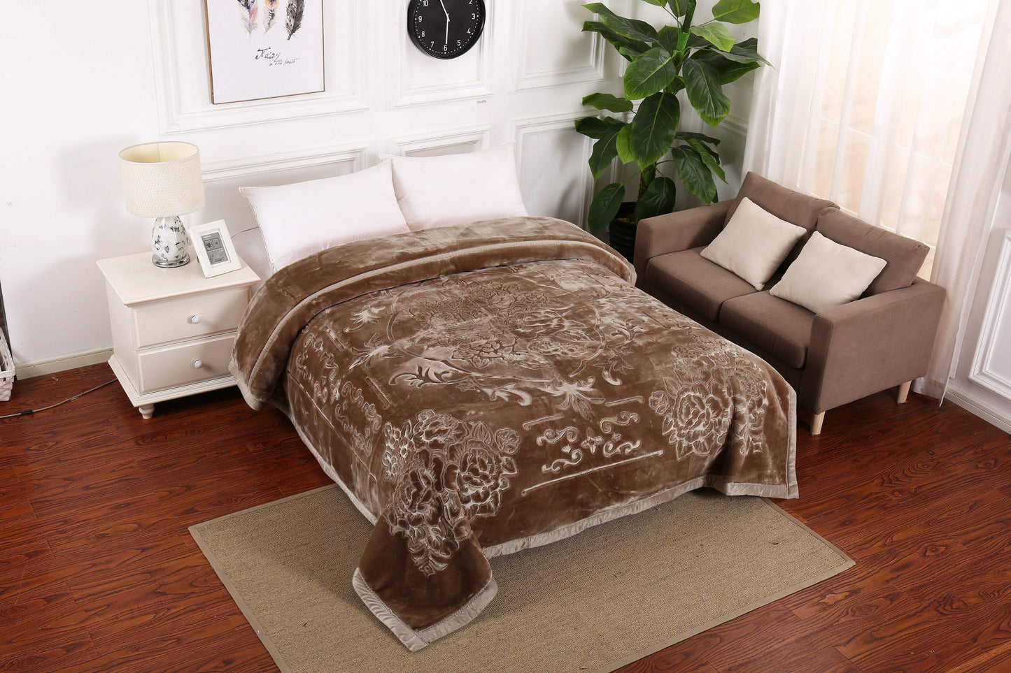 6KG 2 Ply Solid King 2025 Luxury Blanket – Ultra Soft, Heavy & Warm - Stylish Curtains