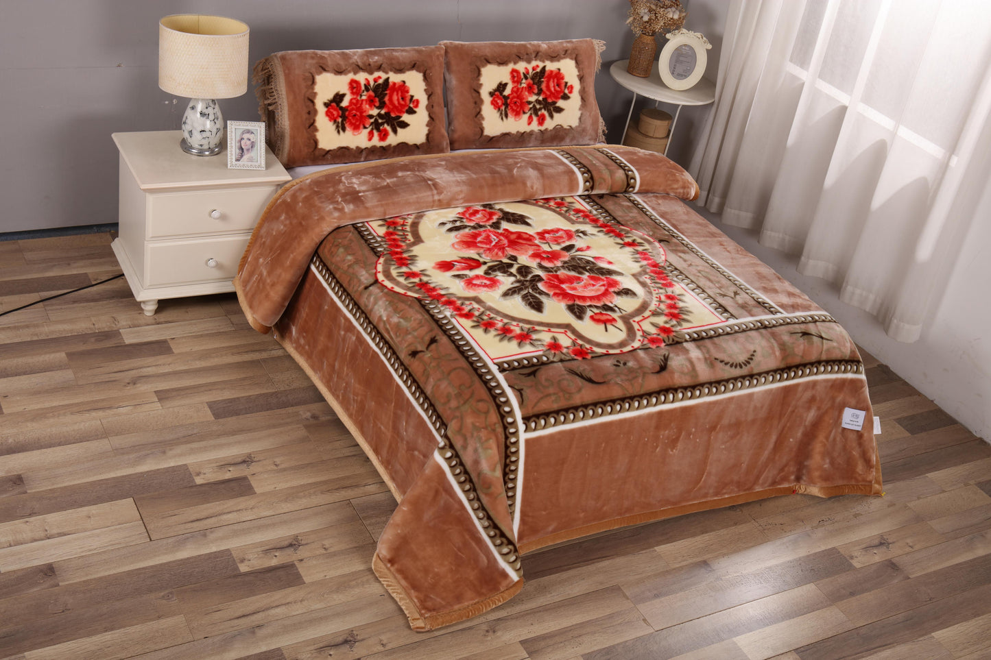 King Size 3-Piece Ultra-Soft Heavyweight Blanket Set – Premium Winter Collection - Stylish Curtains