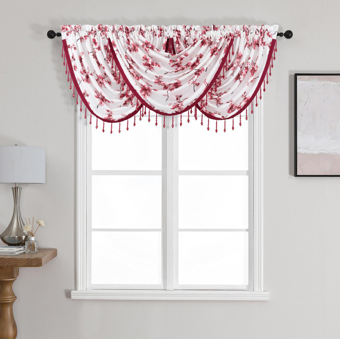 3 waterfall valance