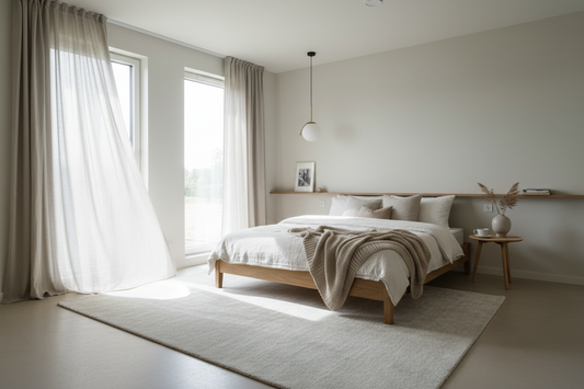 light sheer curtains small bedroom making room look bigger