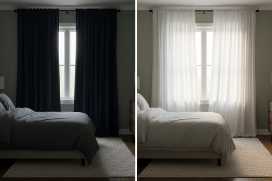 window curtains comparison blackout vs sheer