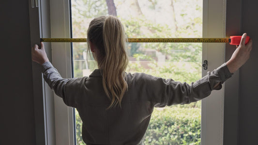 Person Measuring The Window Size