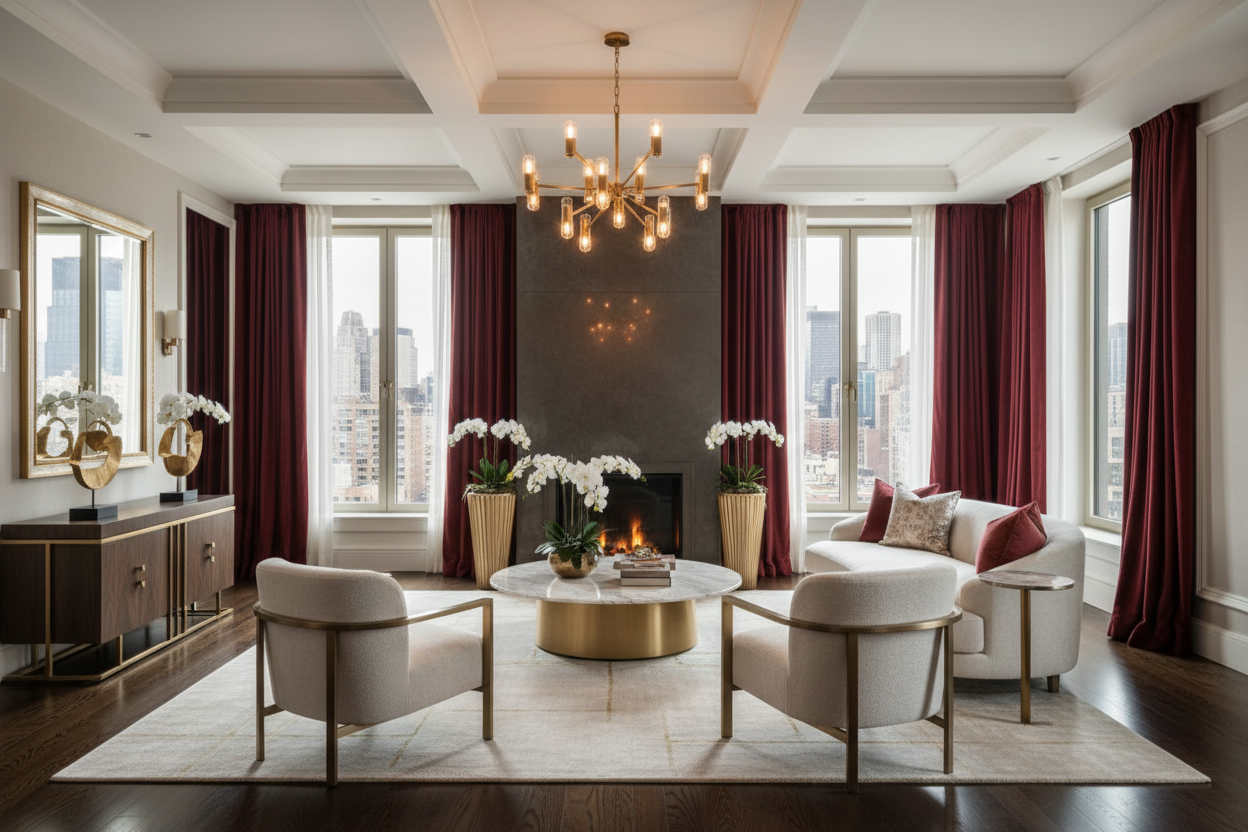 Red Curtains for Living Room & Bedroom | Bold, Luxury & Blackout Styles