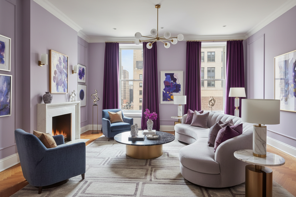 Purple Curtains for Living Room & Bedroom | Luxury, Modern & Blackout Styles
