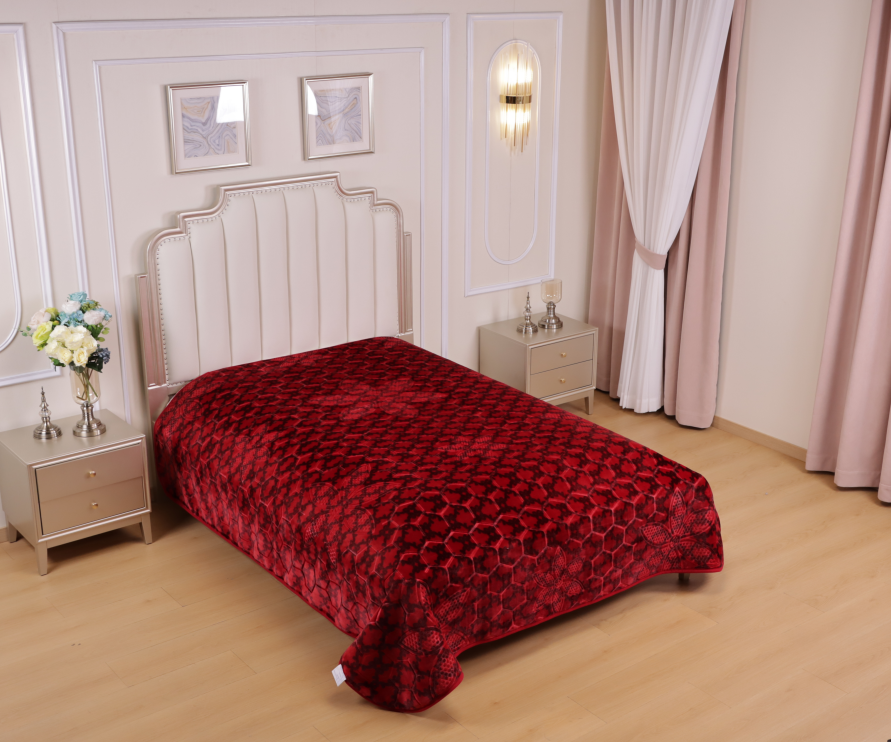 1 Ply Flower Luxury Weighted Blanket – Soft, Warm & Stylish