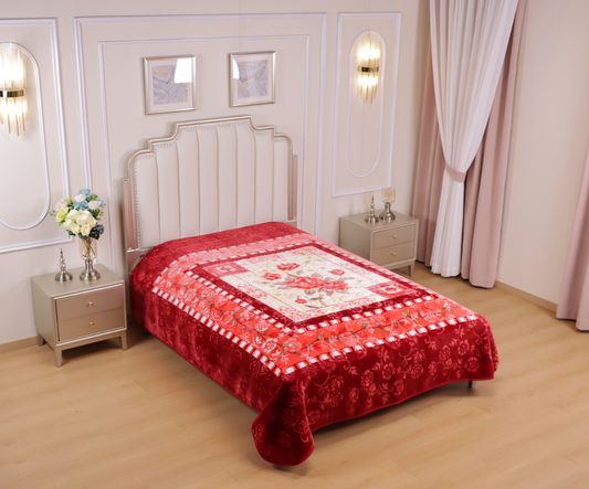 1 Ply Flower Luxury Weighted Blanket – Soft, Warm & Stylish - Stylish Curtains