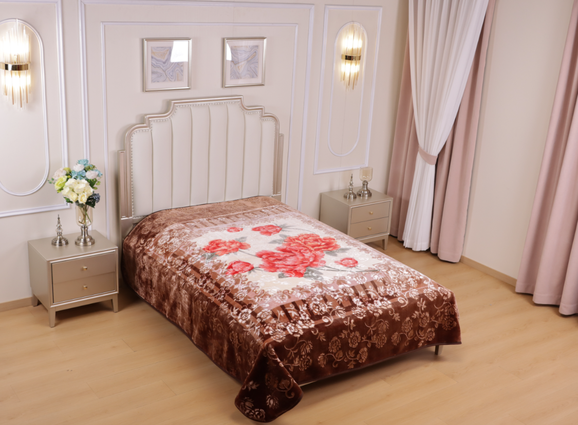 1 Ply Flower Luxury Weighted Blanket – Soft, Warm & Stylish