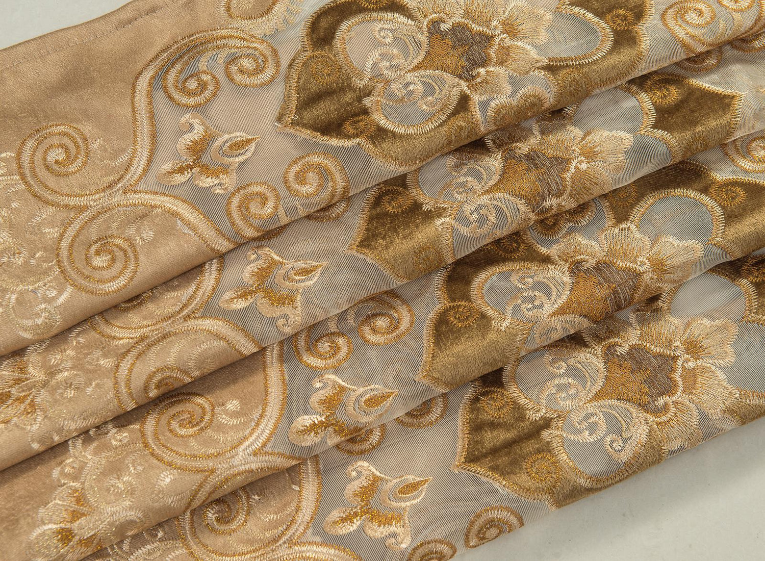 Jennifer Grommet Velvet Embroidered Curtain Panel – Luxurious & Elegant - Stylish Curtains