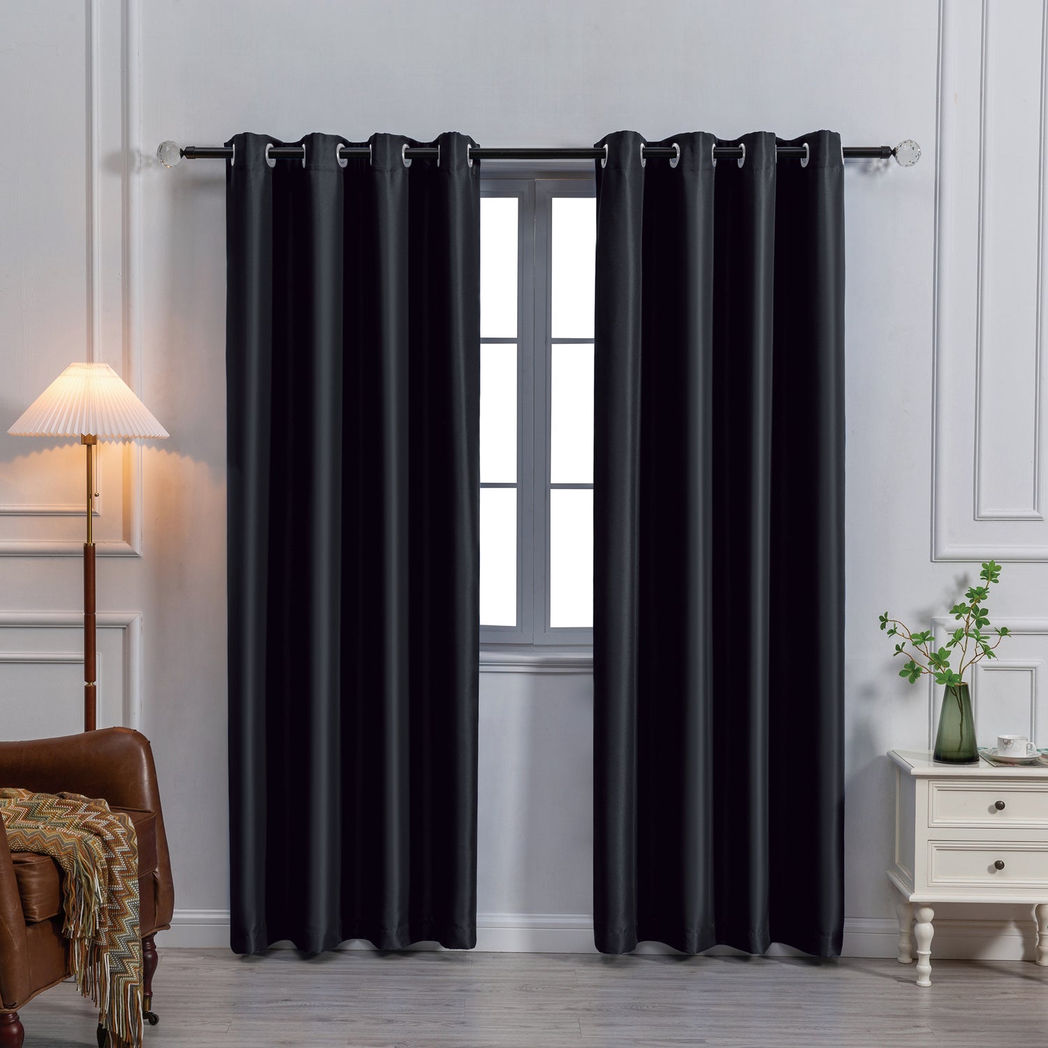 Payton Solid Color Blackout Grommet Curtain Panel | Light Blocking, Energy Efficient & Noise Reducing - Stylish Curtains