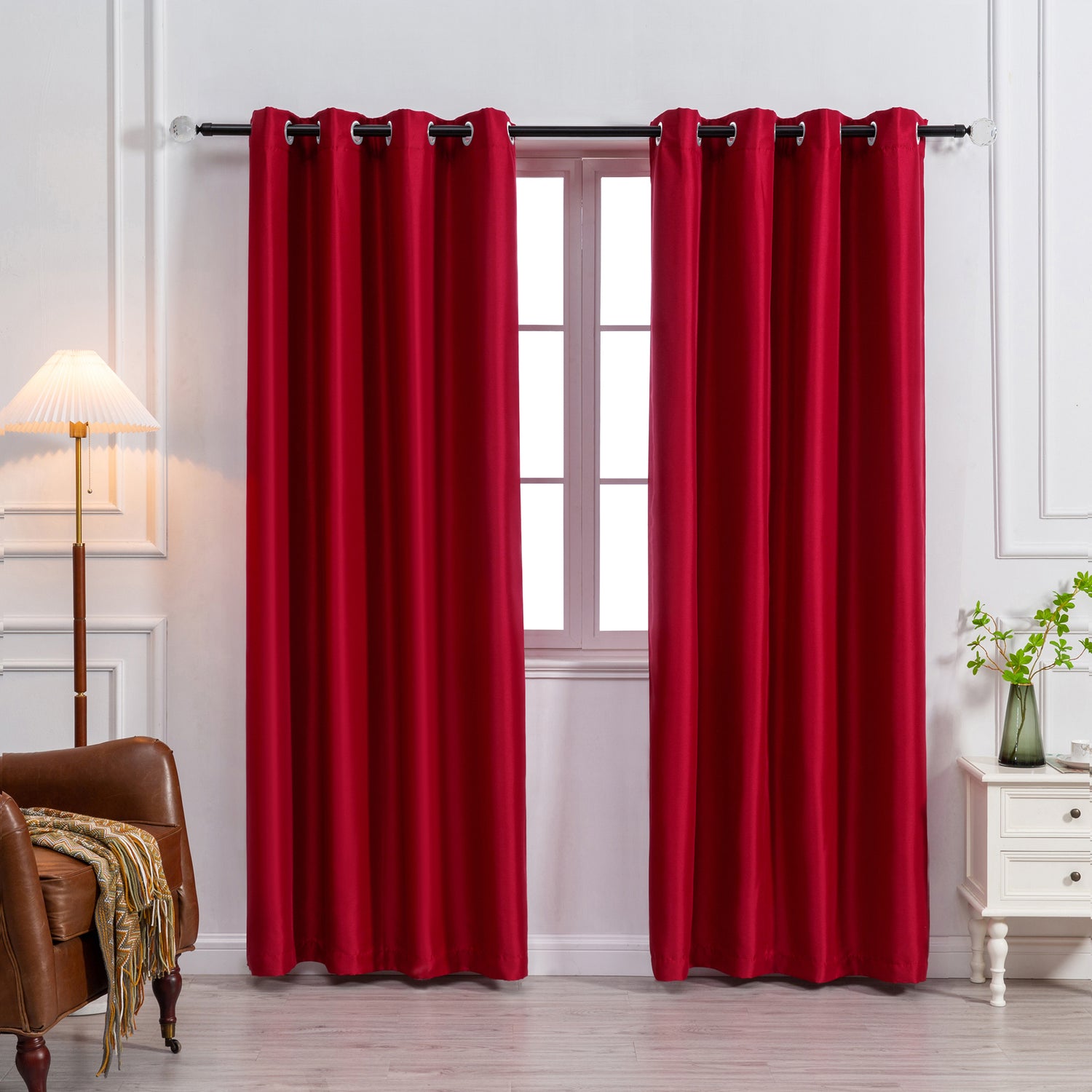 Payton Solid Color Blackout Grommet Curtain Panel | Light Blocking, Energy Efficient & Noise Reducing - Stylish Curtains