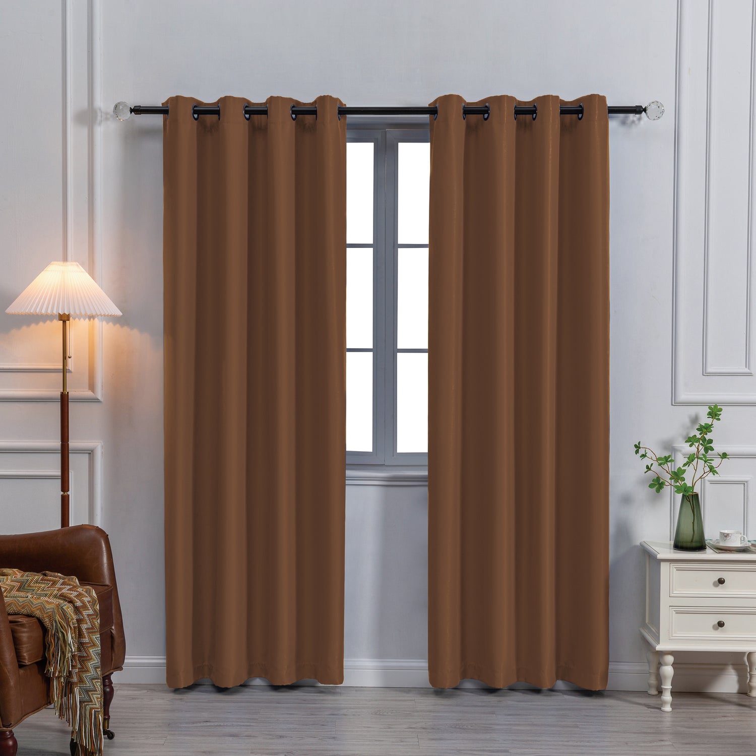 Payton Solid Color Blackout Grommet Curtain Panel | Light Blocking, Energy Efficient & Noise Reducing - Stylish Curtains