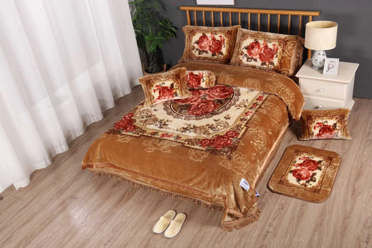 12-Piece Premium Velvet Blanket Set - Stylish Curtains