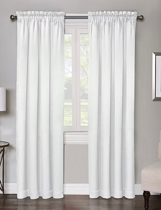 Regency Window Panel Curtain – Elegant Rod Pocket Drapery Panel (50 x 84) - Stylish Curtains