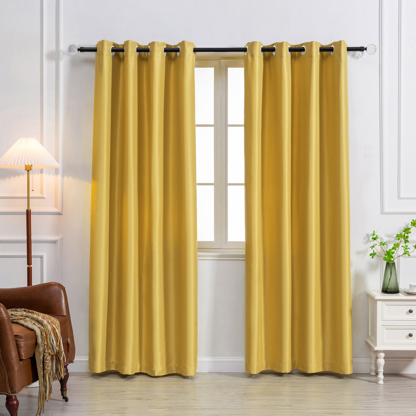 Payton Solid Color Blackout Grommet Curtain Panel | Light Blocking, Energy Efficient & Noise Reducing - Stylish Curtains