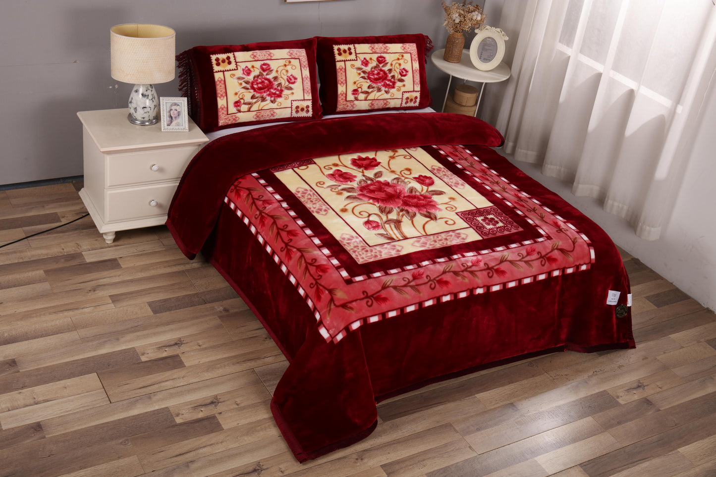 King Size 3-Piece Ultra-Soft Heavyweight Blanket Set – Premium Winter Collection - Stylish Curtains