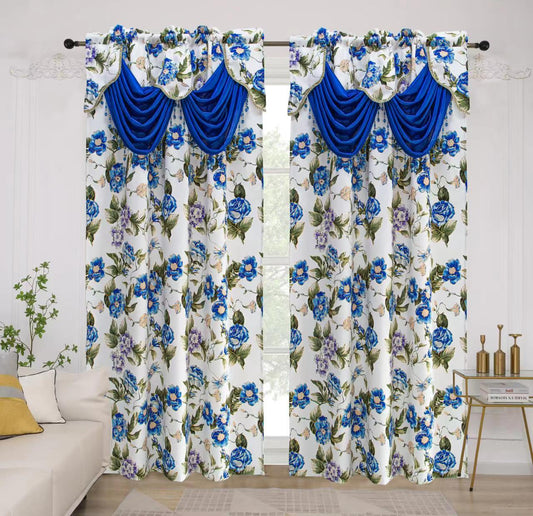 Jamie Rod Pocket Blackout Curtains with Attached Valance - Stylish Curtains