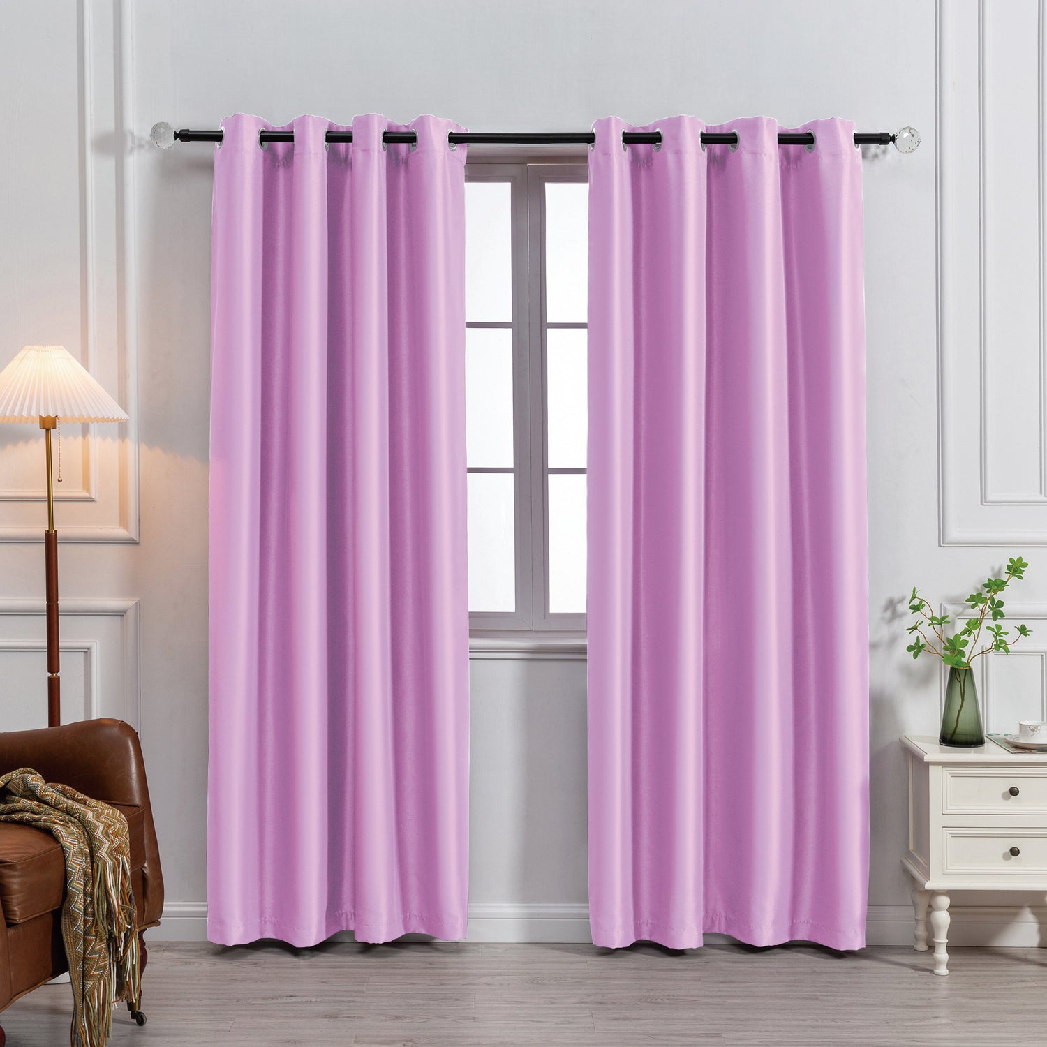 Payton Solid Color Blackout Grommet Curtain Panel | Light Blocking, Energy Efficient & Noise Reducing - Stylish Curtains