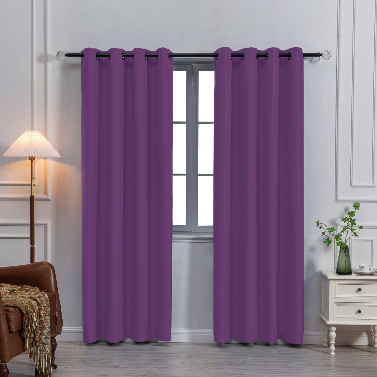 Payton Solid Color Blackout Grommet Curtain Panel | Light Blocking, Energy Efficient & Noise Reducing - Stylish Curtains