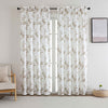 Regency Blossom Printed Rod Pocket Curtain Panel 50 x 84 Inch - Stylish Curtains