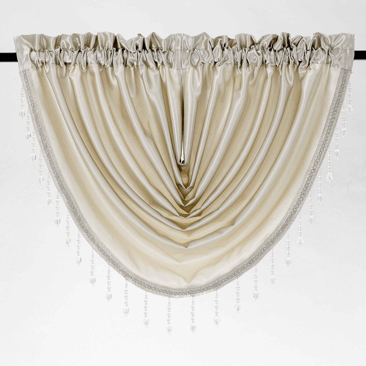 Regency 55 x 37 Inch Rod Pocket Waterfall Valance
