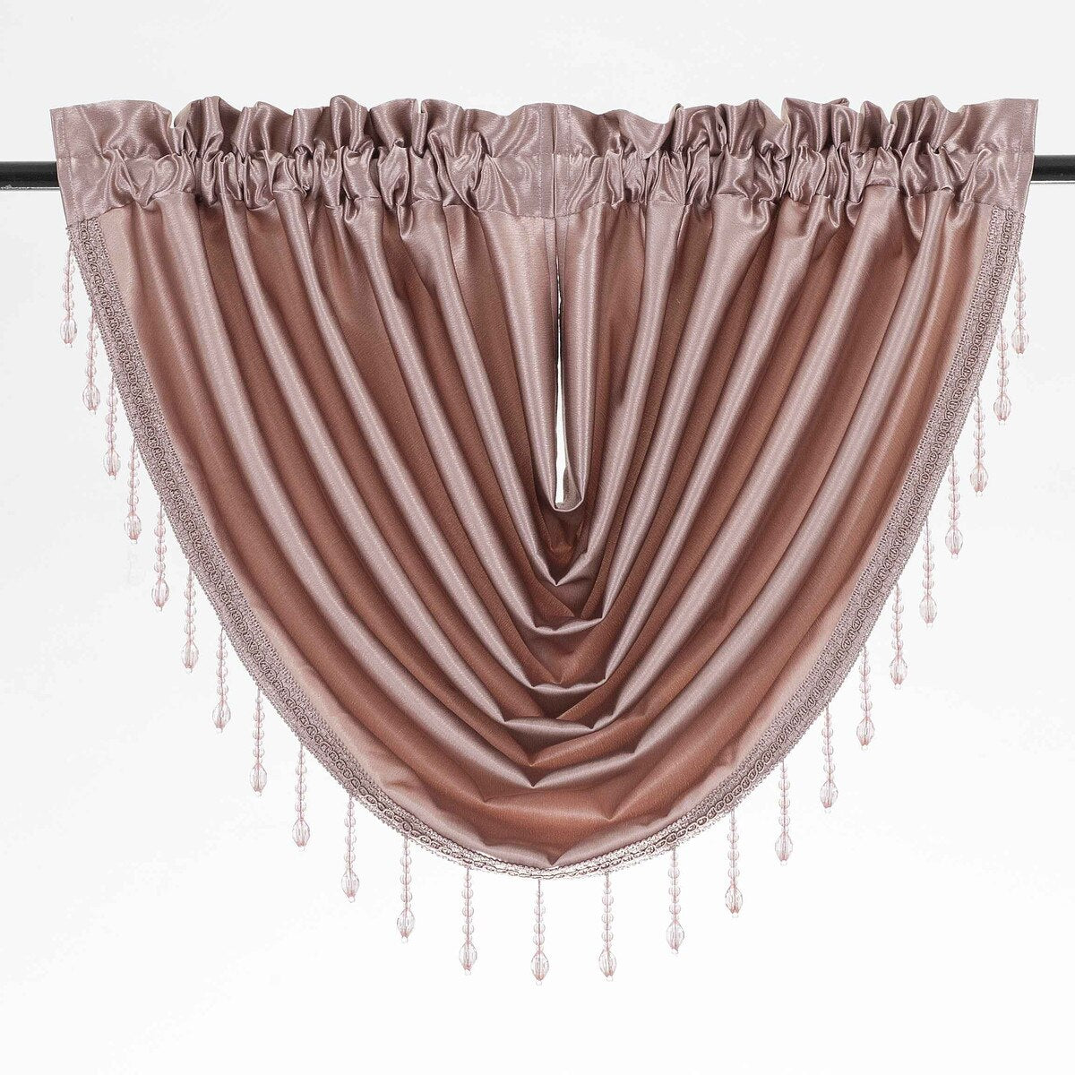 Regency 55 x 37 Inch Rod Pocket Waterfall Valance
