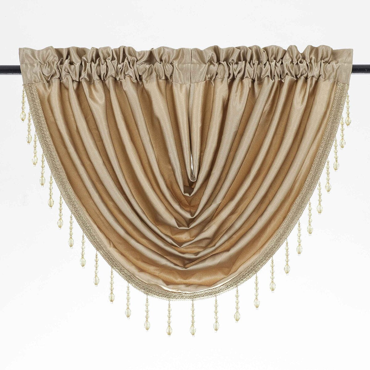 Regency 55 x 37 Inch Rod Pocket Waterfall Valance