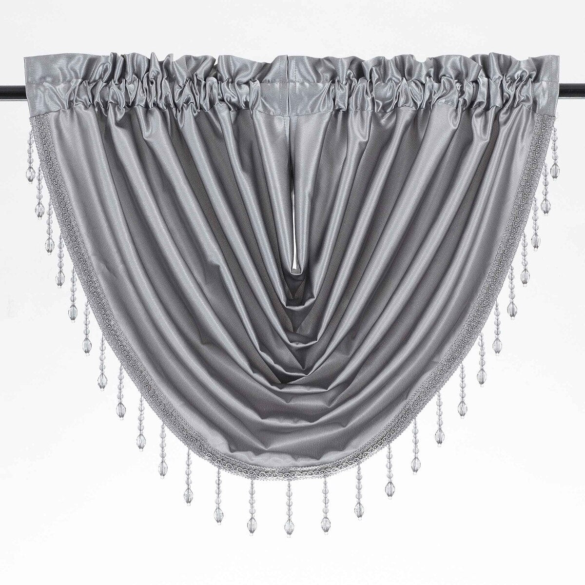Regency 55 x 37 Inch Rod Pocket Waterfall Valance