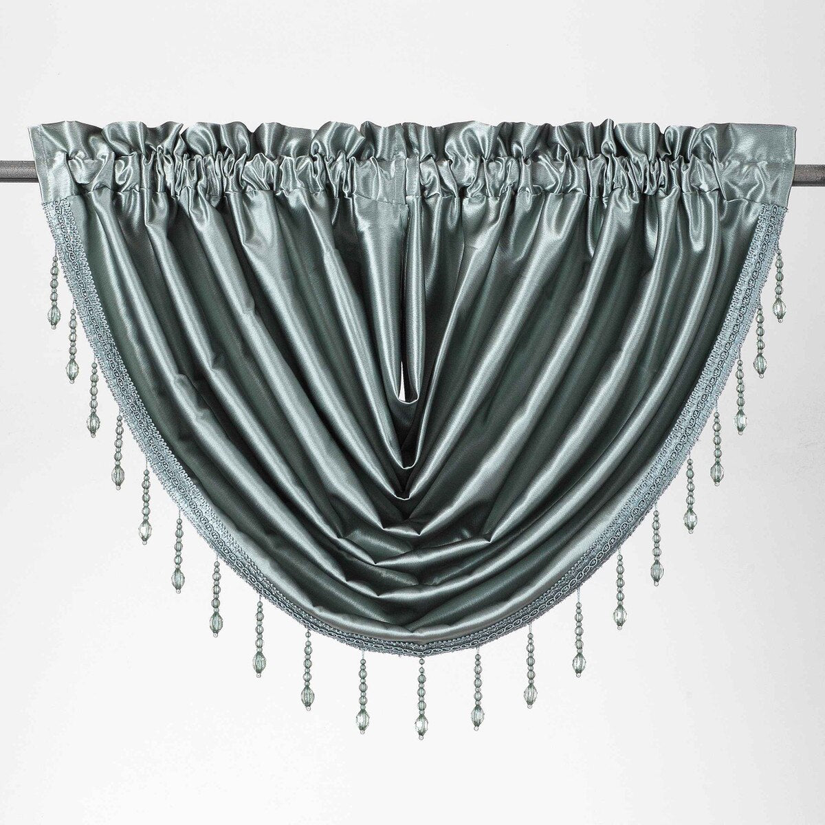 Regency 55 x 37 Inch Rod Pocket Waterfall Valance