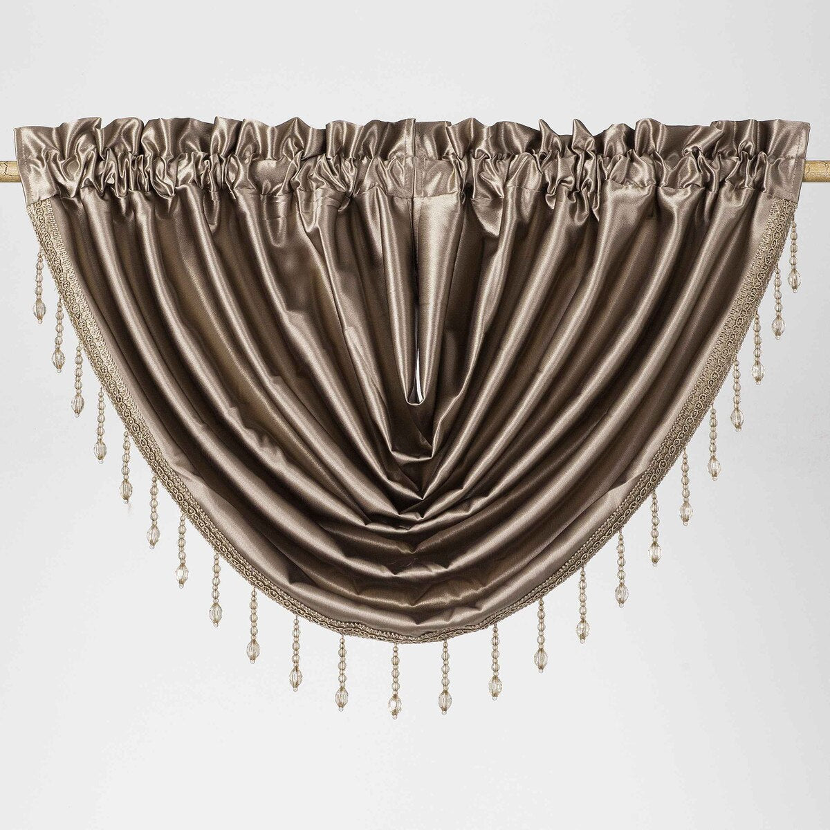 Regency 55 x 37 Inch Rod Pocket Waterfall Valance