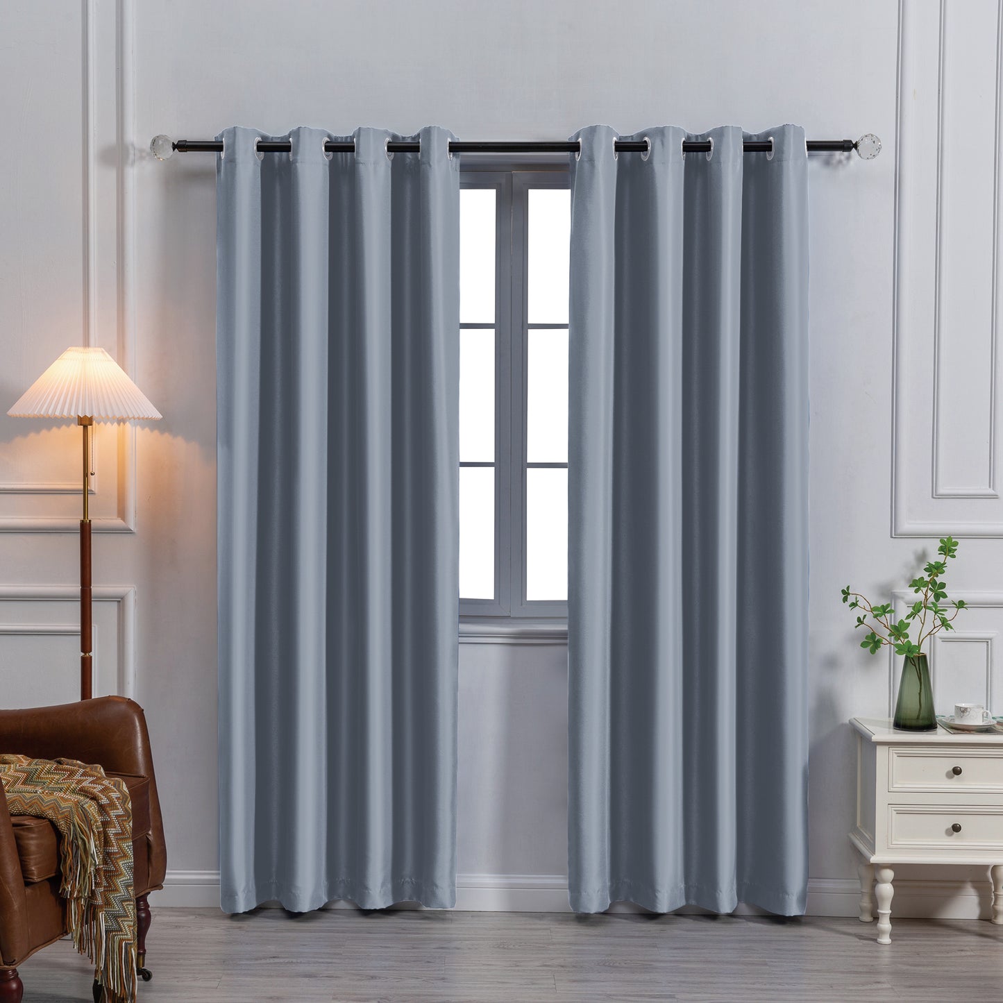 Payton Solid Color Blackout Grommet Curtain Panel | Light Blocking, Energy Efficient & Noise Reducing - Stylish Curtains