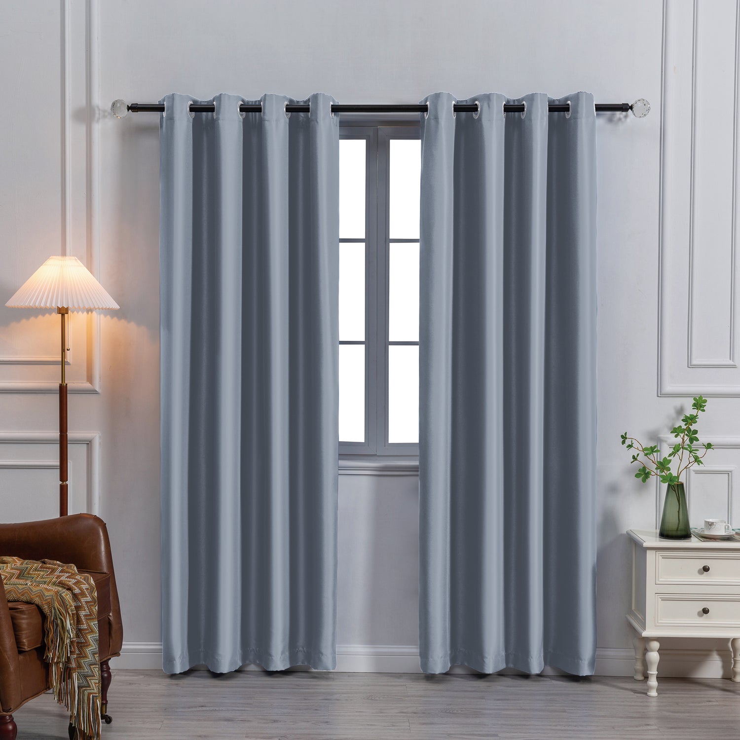 Payton Solid Color Blackout Grommet Curtain Panel | Light Blocking, Energy Efficient & Noise Reducing - Stylish Curtains
