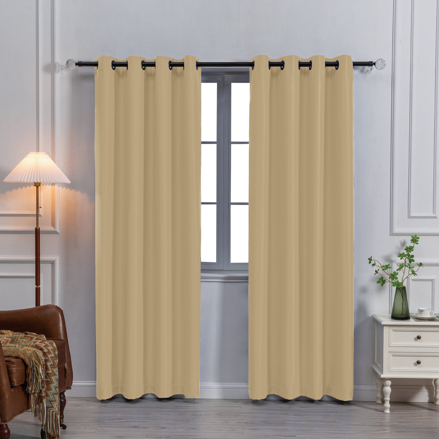 Payton Solid Color Blackout Grommet Curtain Panel | Light Blocking, Energy Efficient & Noise Reducing - Stylish Curtains