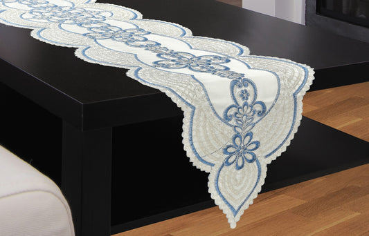 Tracy Rope Embroidered Table Runner & Placemat Set - Stylish Curtains
