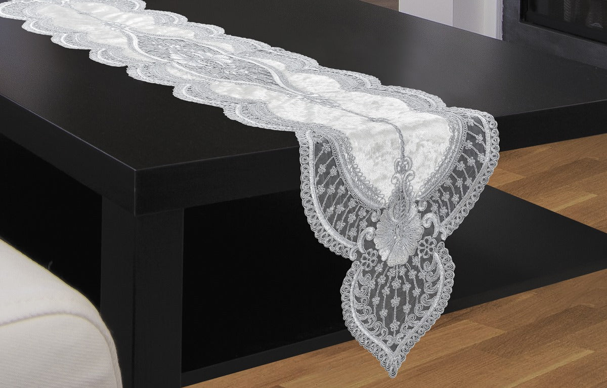 Catania Heavy Crushed Velvet Table Runner & Placemat