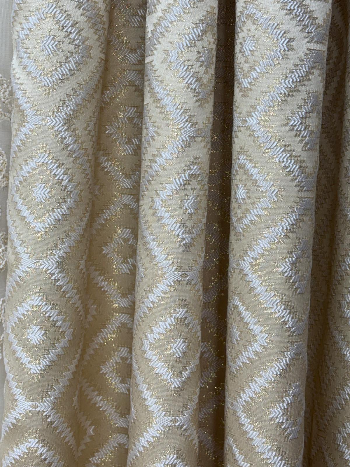 Maxine 7-Piece Luxury Curtain Set With Ruthland Sheer & Backing - Stylish Curtains