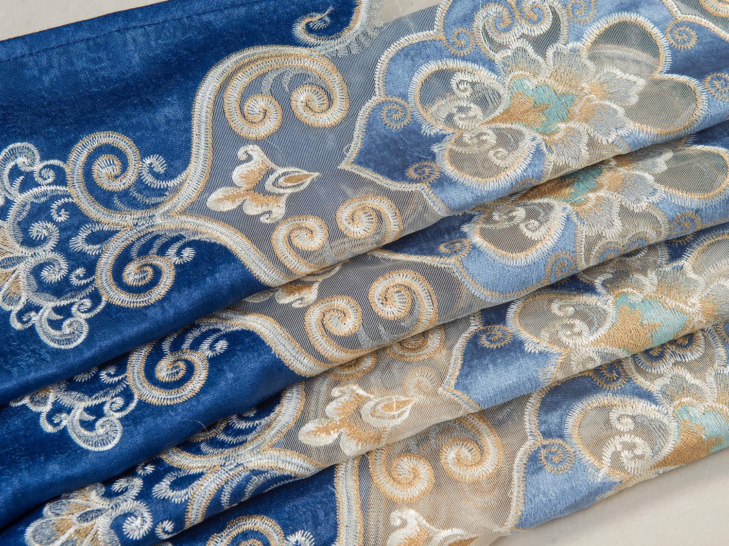 Jennifer Grommet Velvet Embroidered Curtain Panel – Luxurious & Elegant - Stylish Curtains