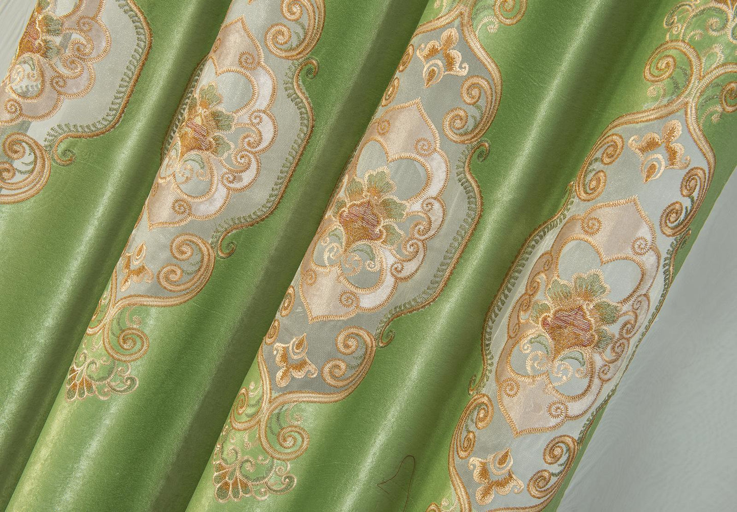Jennifer Grommet Velvet Embroidered Curtain Panel – Luxurious & Elegant - Stylish Curtains