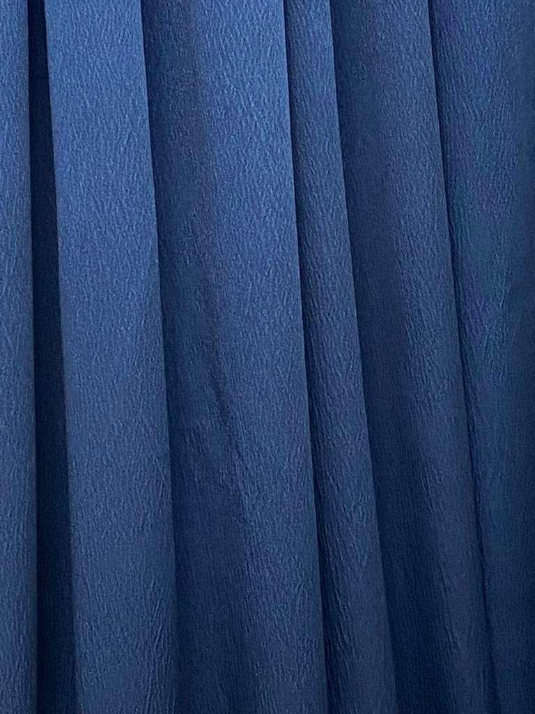 Luxury Regency Navy Blue & White Curtain Set for Small Windows 36–46 Inch | Elegant Layered Window Drapes - Stylish Curtains