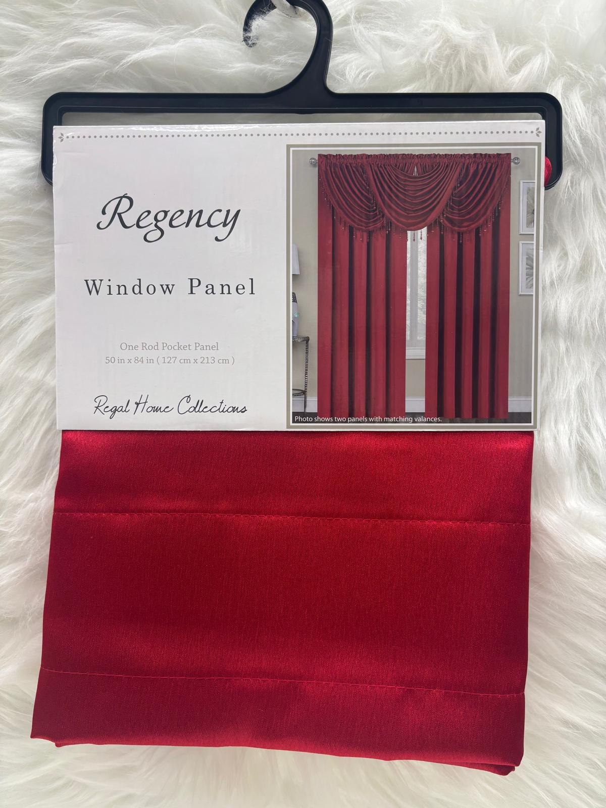 Regency 9 - Piece Luxury Curtain Set – Red & White | Premium Beaded Window Treatment - Stylish Curtains