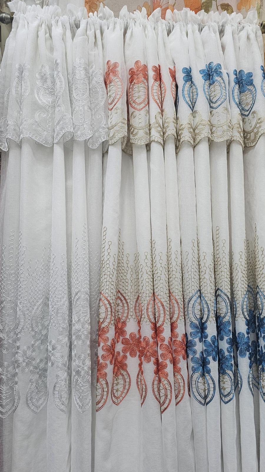 Noor Embroidery Curtain with Backing - Stylish Curtains