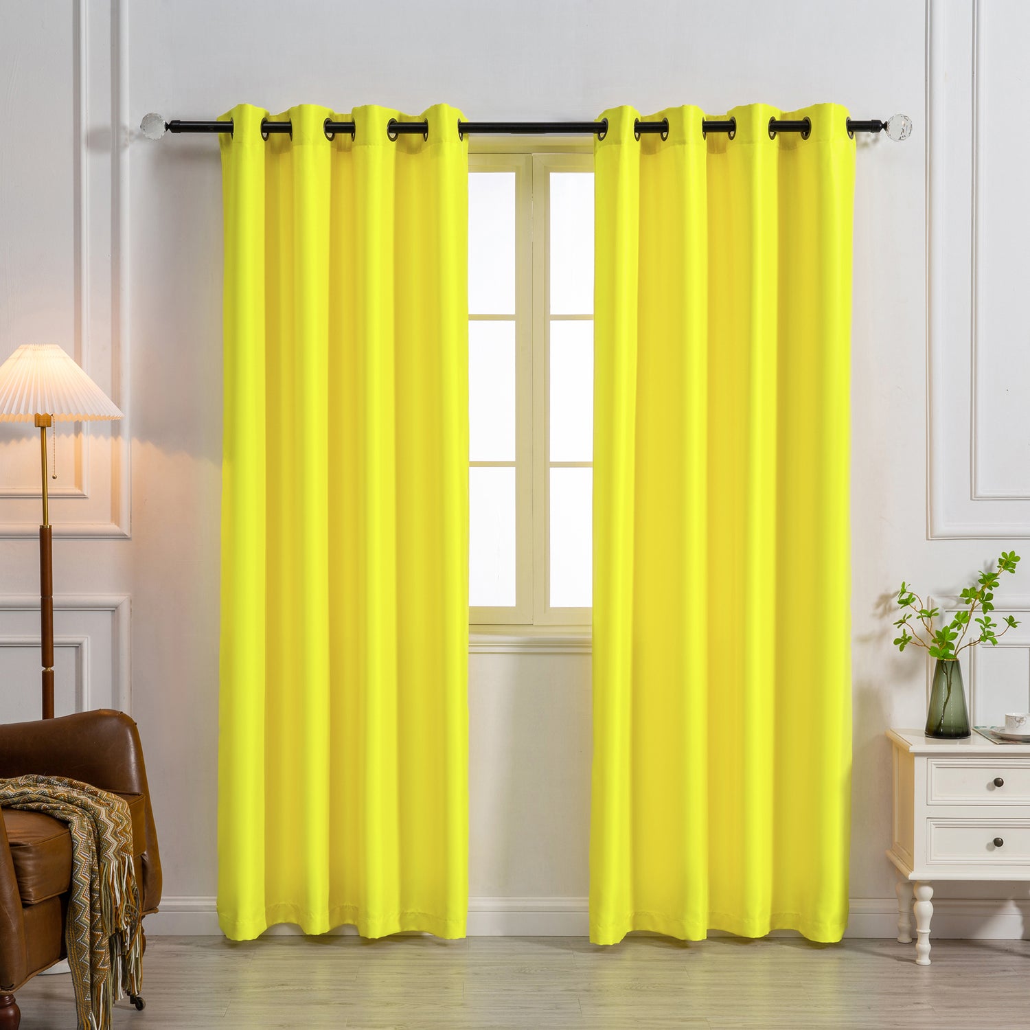 Payton Solid Color Blackout Grommet Curtain Panel | Light Blocking, Energy Efficient & Noise Reducing - Stylish Curtains