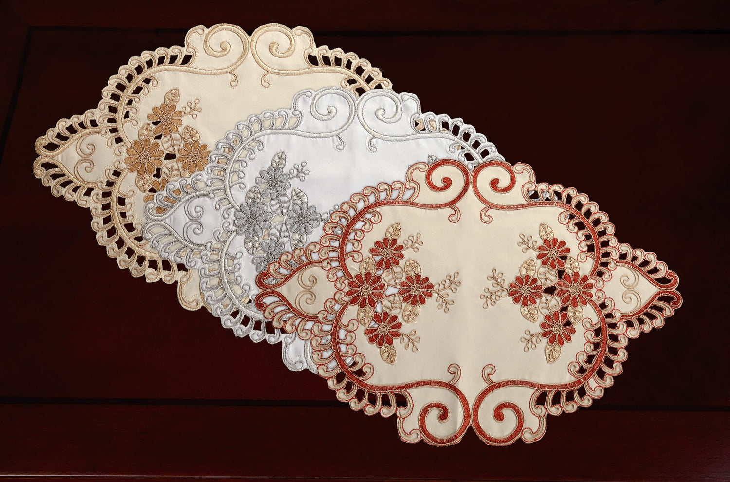 Camila Embroidered Table Runner - Stylish Curtains