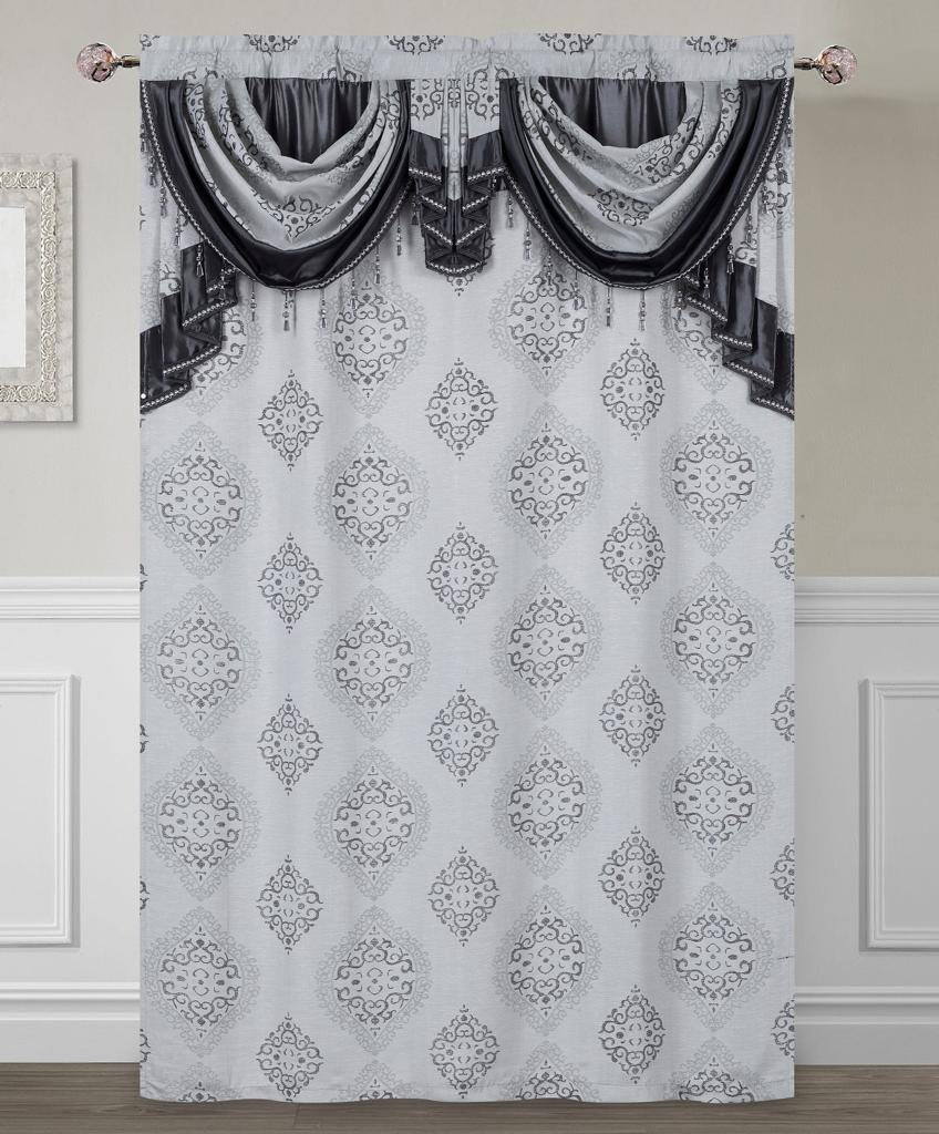 Gabriela Curtain with Attached Valance - Stylish Curtains
