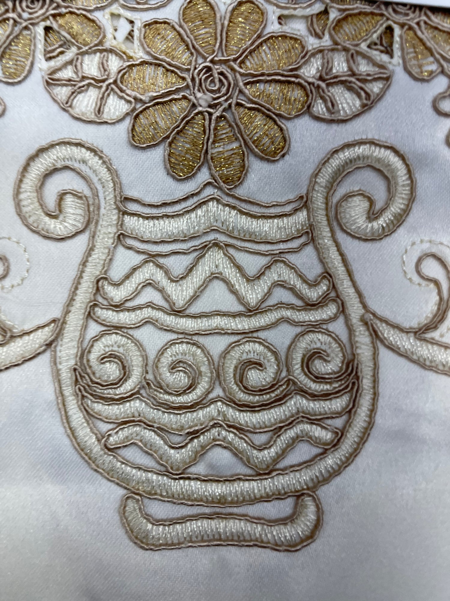 Camila Embroidered 3 Piece Kitchen Curtain Set - Stylish Curtains