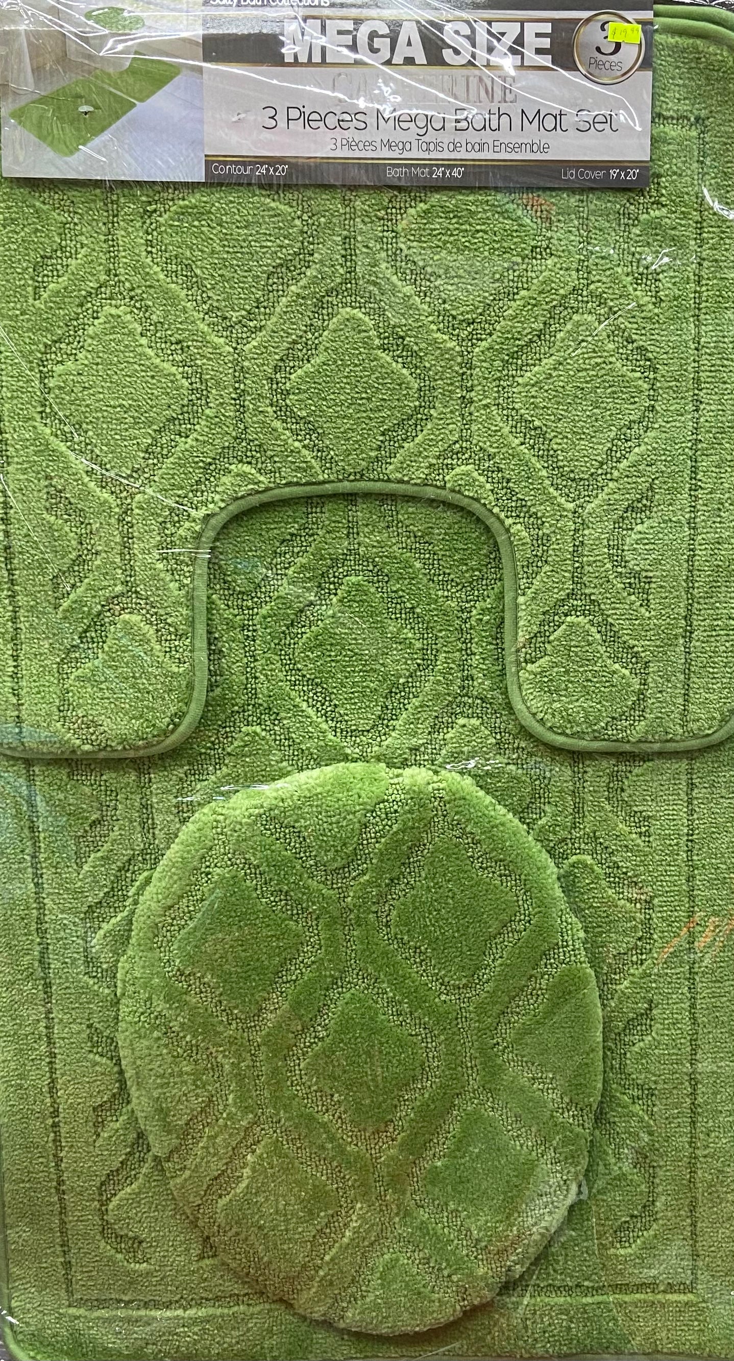 Catherine 3 Piece Bath Mat Set - Stylish Curtains