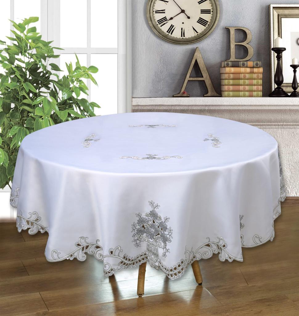 Camila Embroidered Tablecloth - Stylish Curtains