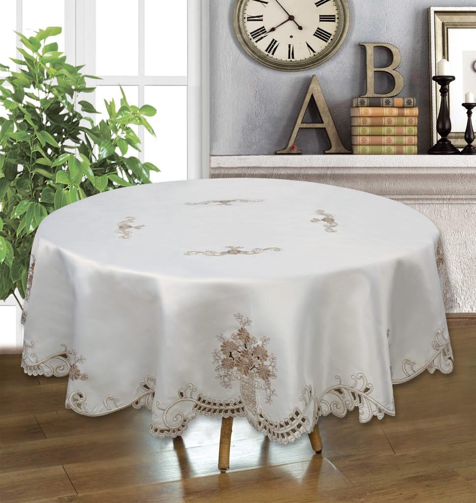Camila Embroidered Tablecloth - Stylish Curtains