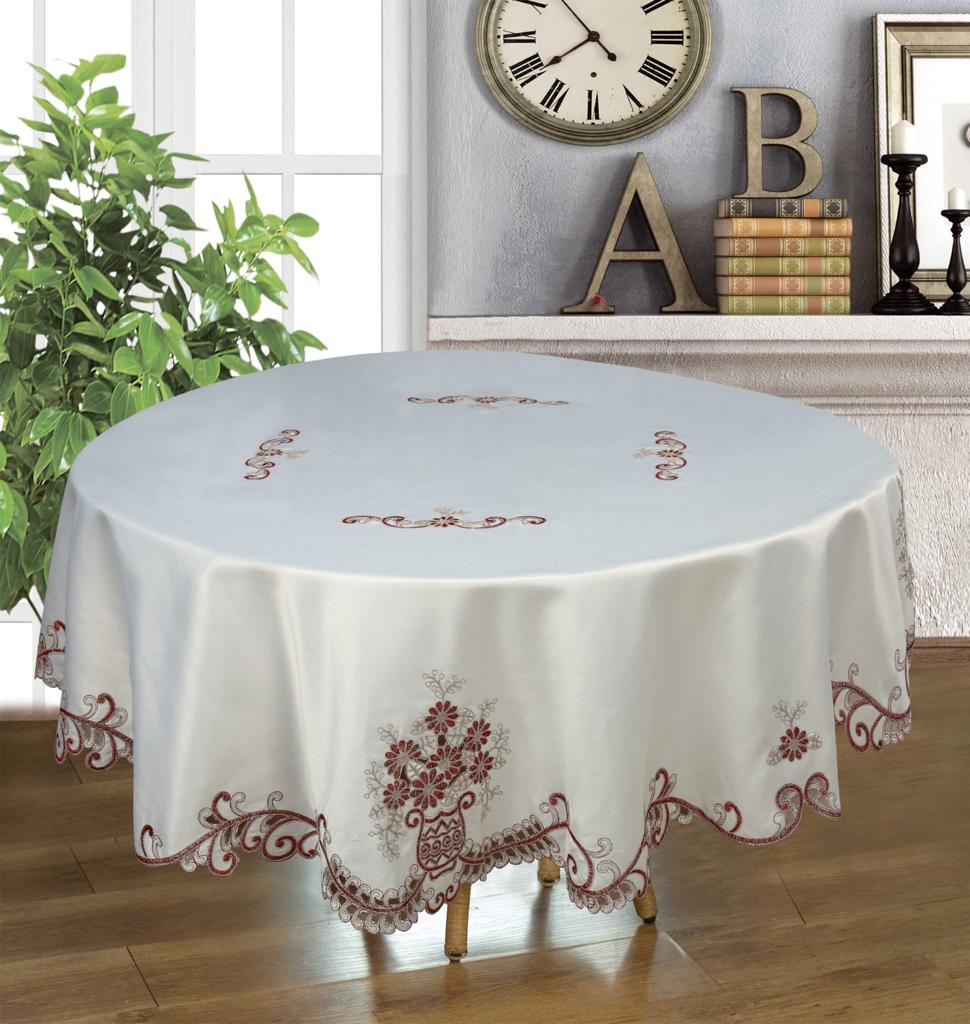 Camila Embroidered Tablecloth - Stylish Curtains