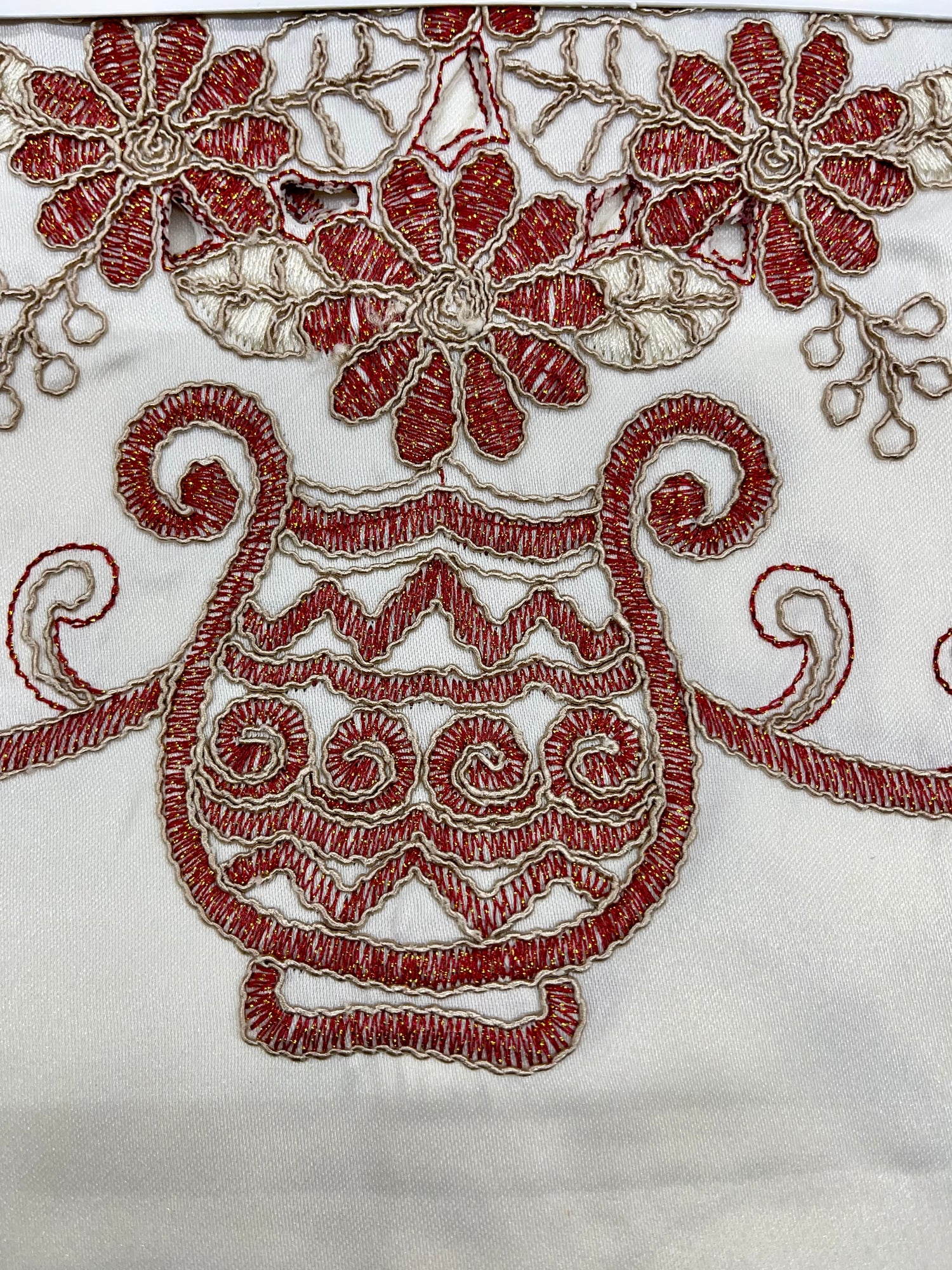 Camila Embroidered 3 Piece Kitchen Curtain Set - Stylish Curtains