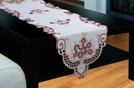 Camila Embroidered Table Runner - Stylish Curtains